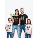 Футболка Family Look с принтом "Олень с рогами" для всей семьи в одном стиле