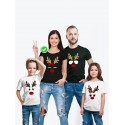 Футболка Family Look с принтом "Олень с рогами" для всей семьи в одном стиле