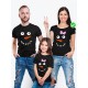 Одинаковые футболки Family Look с принтом "Снеговик" для всей семьи в одном стиле