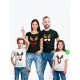 Футболка Family Look с принтом "Олень с рогами" для всей семьи в одном стиле