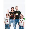 Футболка Family Look с принтом "Олень с рогами" для всей семьи в одном стиле