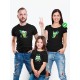 Футболки Фэмили Лук для мамы, папы, сына с принтом Крокодилы / Family look для всей семьи