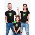 Футболки Фэмили Лук для мамы, папы, сына с принтом Крокодилы / Family look для всей семьи