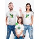 Футболки Фэмили Лук для мамы, папы, сына с принтом Крокодилы / Family look для всей семьи