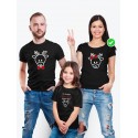 Футболки Family Look для всей семьи с принтом Рождественские олени/Фэмили Лук