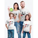 Футболка из комплекта Family Look Олени с принтом Смешные олени / Футболки Фэмили Лук в одном стиле