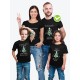 Футболки Фэмили Лук для мамы, дочки, папы, сына с принтом Елочки | Family Look для всей семьи