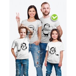 Новогодние футболки Family Look одежда