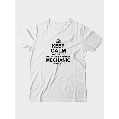 Прикольная футболка с принтом Keep calm and let heave equipment | Оригинальная и стильная футболка