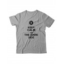Прикольная футболка с принтом Keep calm join dark side | Мужская оригинальная и стильная футболка