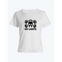 Прикольная футболка с принтом No limits | Женская оригинальная и стильная футболка