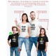 Футболки Family Look для всей семьи в одном стиле с принтом Of the wild one