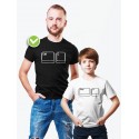 Футболки Family Look для всей семьи в одном стиле с принтом CtrlC & CtrlV