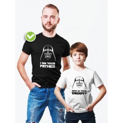Футболки family look для всей семьи с принтом Who is your | Прикольные одинаковые семейные футболки