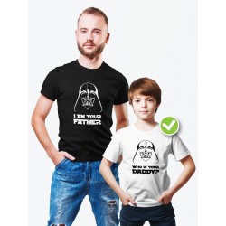 Футболки family look для всей семьи с принтом Who is your | Прикольные одинаковые семейные футболки