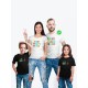 Футболки family look для всей семьи с принтом Best ever | Прикольные одинаковые семейные футболки