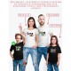 Футболки family look для всей семьи с принтом Super family| Прикольные одинаковые семейные футболки