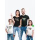 Футболки family look для всей семьи с принтом Super family| Прикольные одинаковые семейные футболки