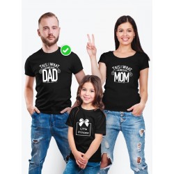 Футболки family look для всей семьи с принтом This is what awesome | Прикольные одинаковые семейные