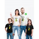 Футболки family look для всей семьи с принтом Заврики | Прикольные одинаковые семейные футболки