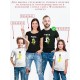 Футболка Family Look для всей семьи с принтом "Папа-завр / Мама-завр / Я-завр"