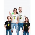 Футболки family look для всей семьи с принтом Заврики | Прикольные одинаковые семейные футболки