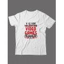 Футболка ко дню влюбленных с принтом V is for video games | Футболка на 14 февраля