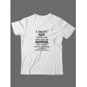 Прикольная футболка с принтом I don't run | Смешная и оригинальная футболка