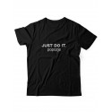 Прикольная футболка с принтом Just do it popozje | Смешная и оригинальная футболка