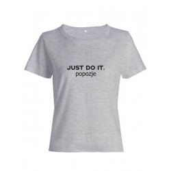 Прикольная футболка с принтом Just do it popozje | Смешная и оригинальная футболка