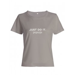 Прикольная футболка с принтом Just do it popozje | Смешная и оригинальная футболка