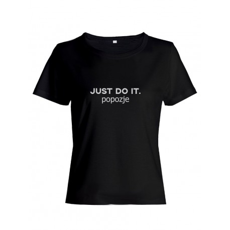 Прикольная футболка с принтом Just do it popozje | Смешная и оригинальная футболка
