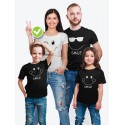 Футболки Фэмили Лук с рисунком Smiley family