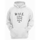 Мужское худи со смешным принтом "W. I. F. E."