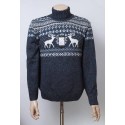 Мужской свитер с оленями 05181 Синий
