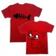Парные футболки с принтами "Cat&Fish"