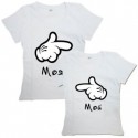 Парные футболки с надписью "Мой&Моя"