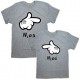 Парные футболки с надписью "Мой&Моя"