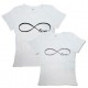 Парные футболки с знаком бесконечности "Love"