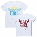 Парные футболки "Good girl & Bad girl"