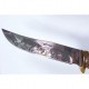 Охотничий нож Лось-1, длина лезвия 15 см, с гравировкой