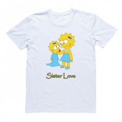 Женская футболка с Лизой Симпсон "Sister love"