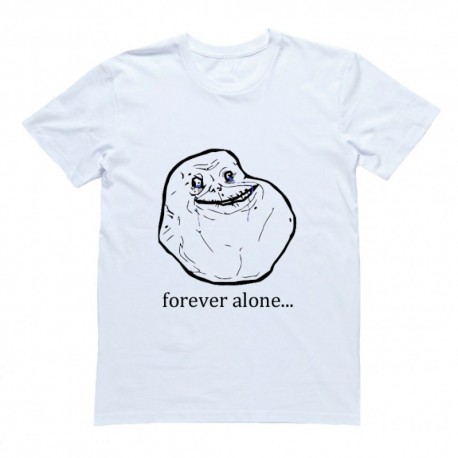 Футболка с принтом "Forever alone"