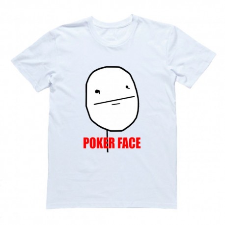 Футболка с принтом "Poker Face"