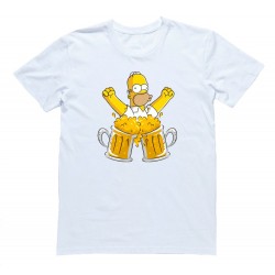 Футболка с Гомером Симпсоном "Homer and beer"