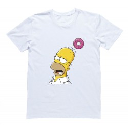 Футболка с Гомером Симпсоном "Пончики"