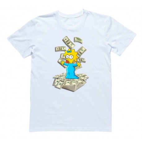 Футболка с Мэгги Симпсон "Maggie's Money Rain"