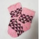 Носочки шерстяные, детские, розового цвета, возраст - 1-3 года