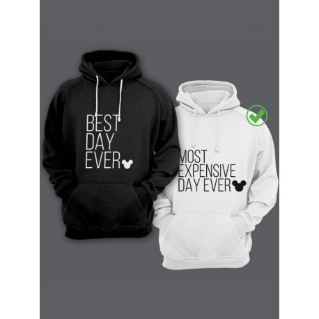 Парные толстовки худи для влюбленных