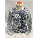 Женский свитер "Лошади" 130-125